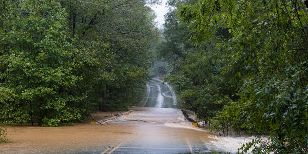 flood on road