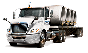 International LT Day Cab hauling Construction Materials International LT Day Cab hauling Construction Materials
