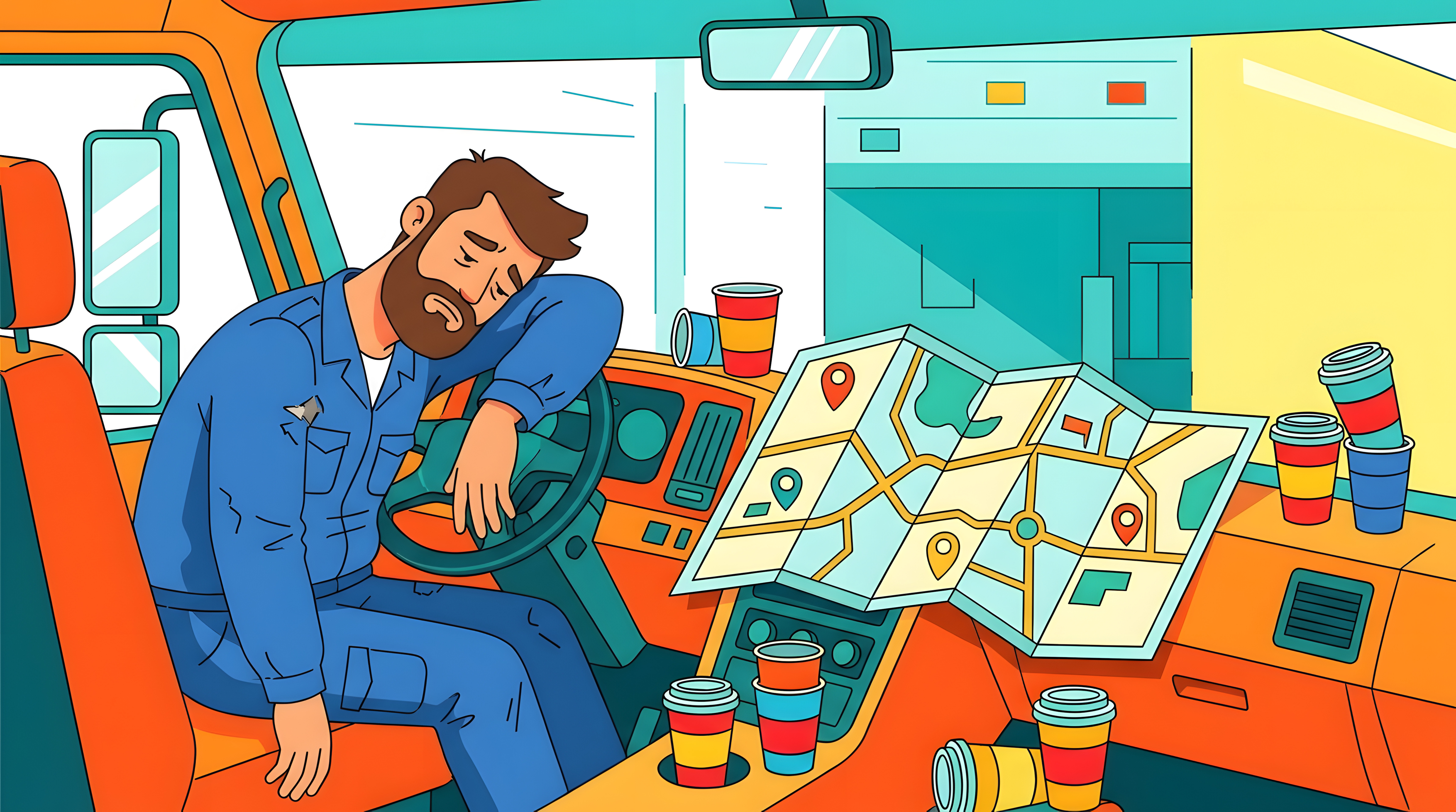 Tired driver