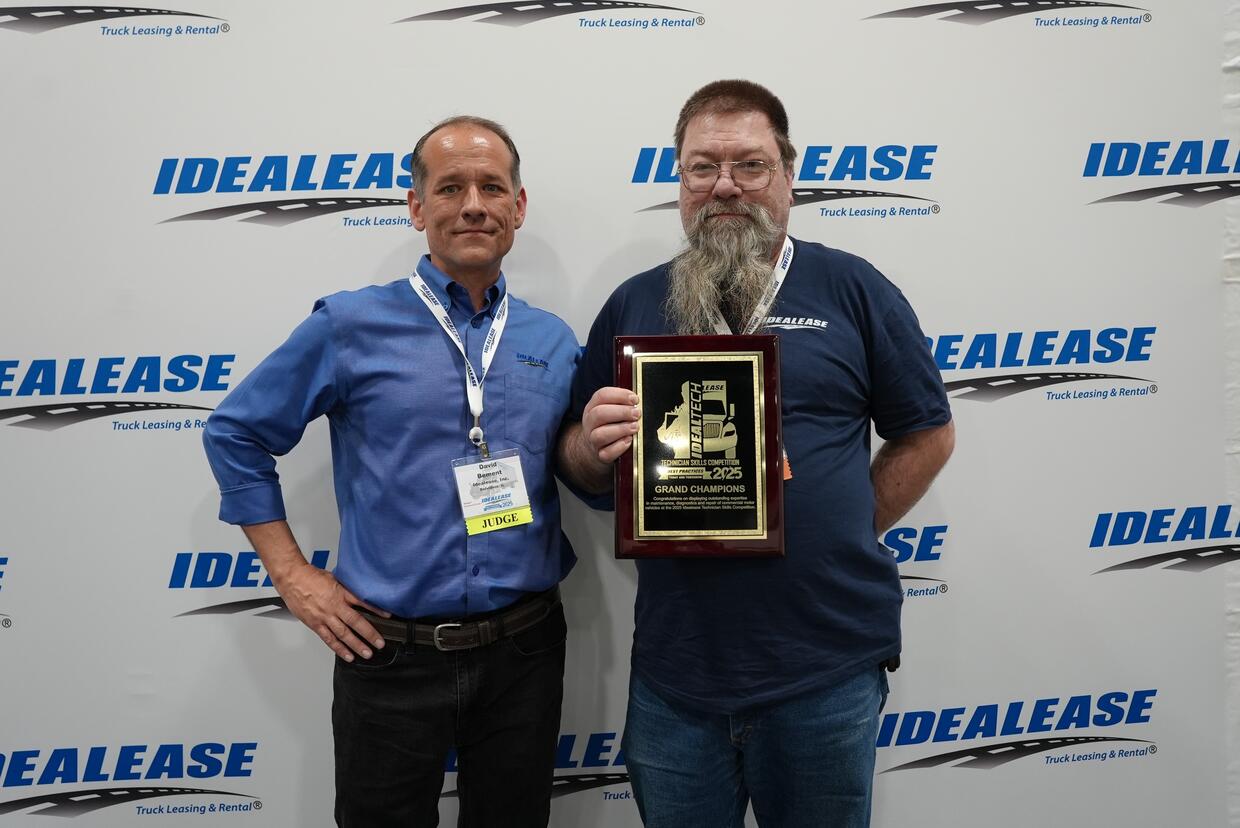 Celebrating Excellence: Ron Bosh Named Grand Champion at the 2025 Idealease Technician Skills Competition