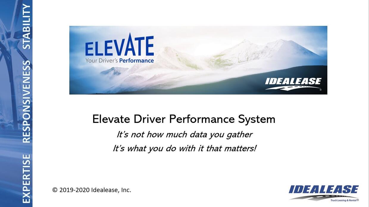 ELEVATE- It's what you do with your data that matters