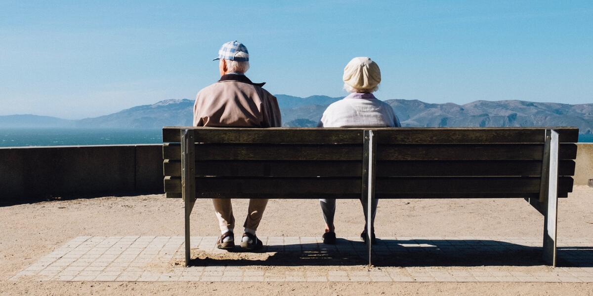 old person bench