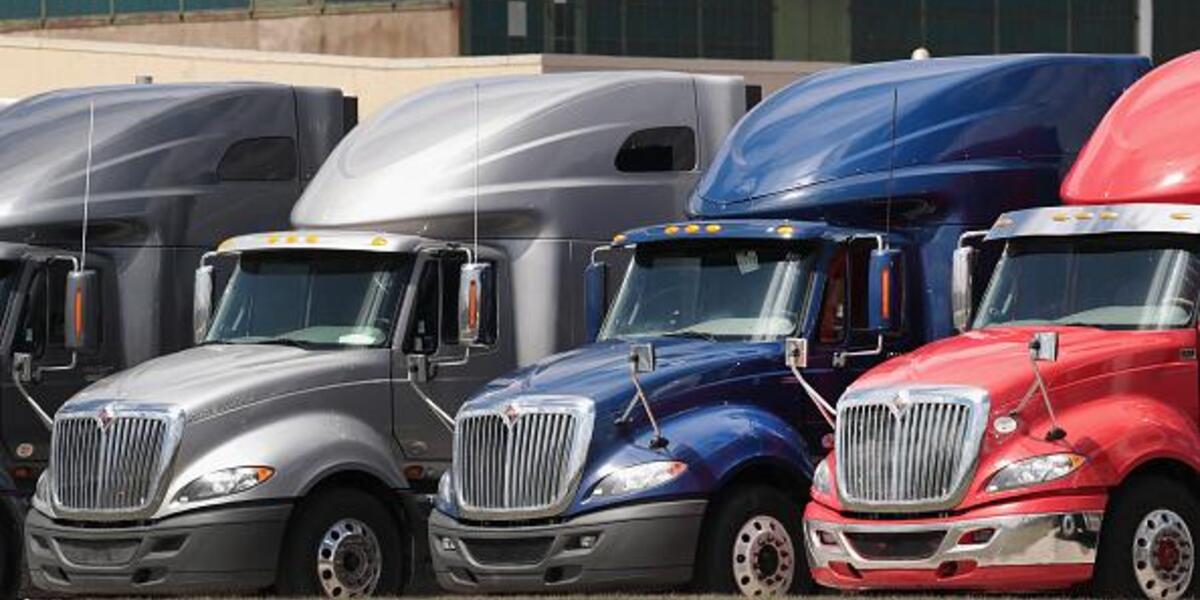 International Trucks Parked