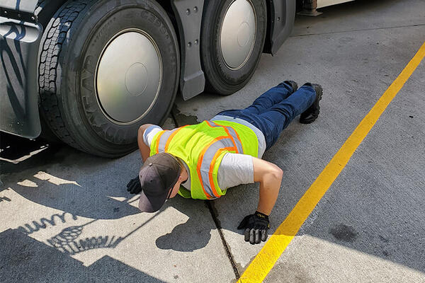 Truck driver exercise